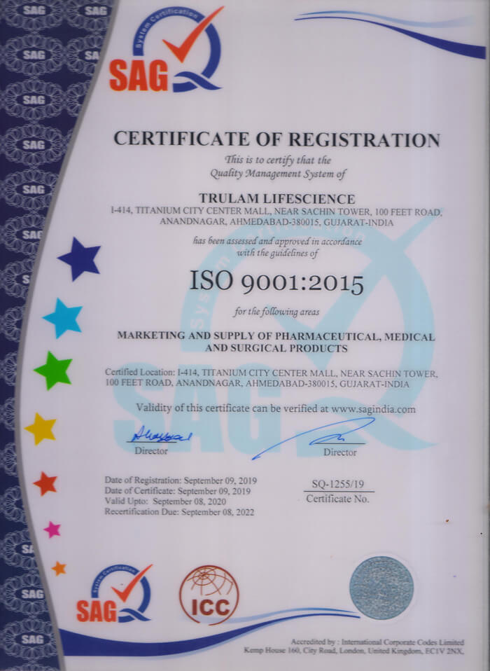 Trulam ISO Certificate